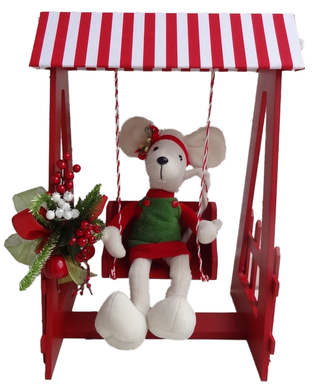 navidad raton en columpio